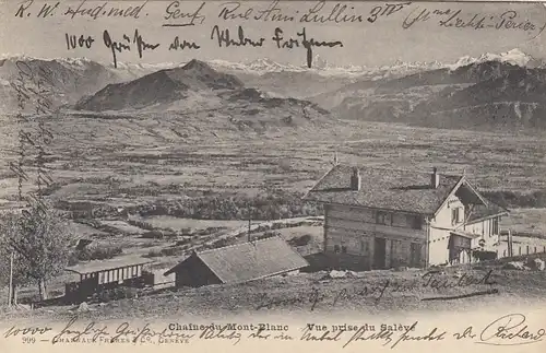 Chaine du Mont-Blanc, Vue prise du Salève gl1905 F3378
