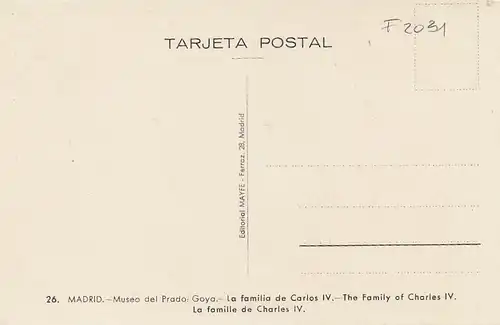 GOYA La Familia de Carlo IV. ngl F2031