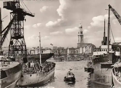 Hamburg, Hafen mit Michaeliskirche ngl F5215