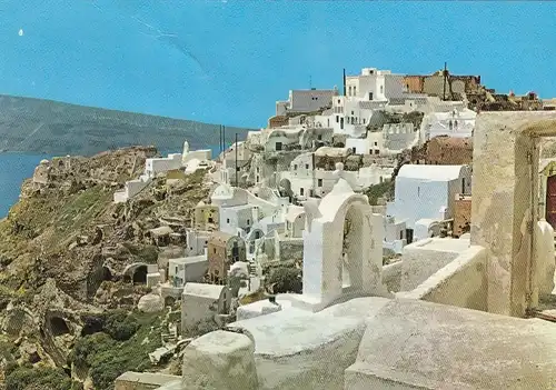 Greece, Thera, View of the Oia village gl1980 F4430