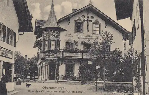 Oberammergau, Obb., Haus des Christus-Darstellers Anton Lang ngl F3468