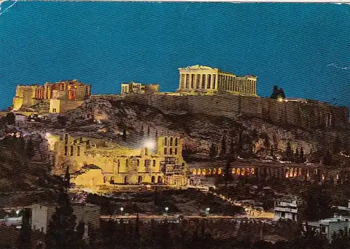 Athen, The Acropolis illuminated gl1972 F4441