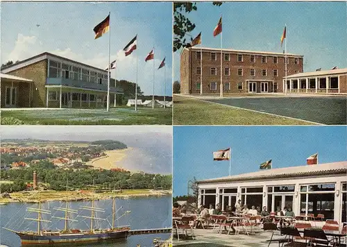 Lübeck-Travemünde, Jugend-Freizeitstätte Priwall, Mehrbildkarte gl1965 F7926