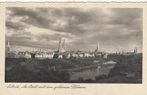 Lübeck, die Stadt mit den goldenen Türmen gl1938 F7936