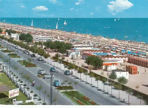 Riccione, Viale al mare e spiaggia gl1965 F4105