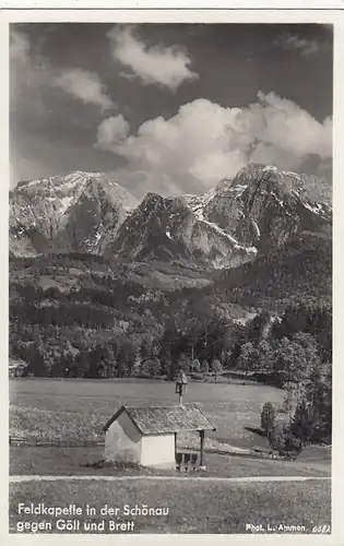 Feldkapelle in der Schönau gegen Göll und Brett gl1933 F3539