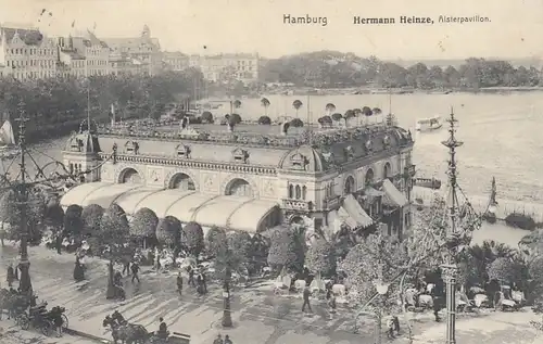 Hamburg, Hermann Heinze, Alsterpavillon gl1908 F5330