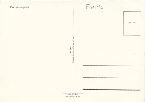 Tunesien, Sfax la Municipalité ngl F4496