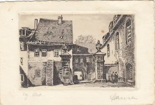 Altes Palais, Original-Radierung Handabzug, signiert gl1924 F7191