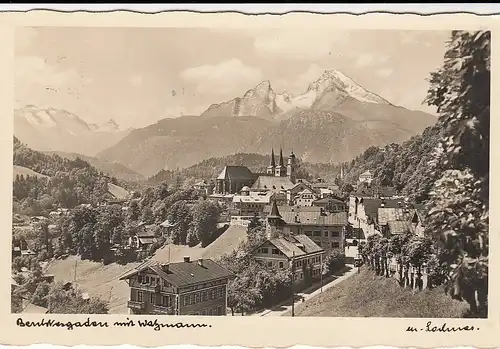 Berchtesgaden mit Watzmann gl1936 F1785