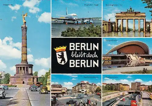 Berlin, Mehrbildkarte glum 1960? F7249