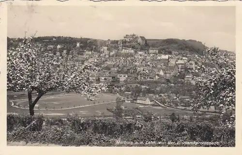 Marburg a.d. Lahn, von der Bismarck-Promenade gl1937 F3591