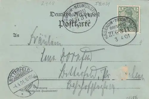 Gruss aus Ratzeburg bei Mondschein bahnpgl1901 F8034