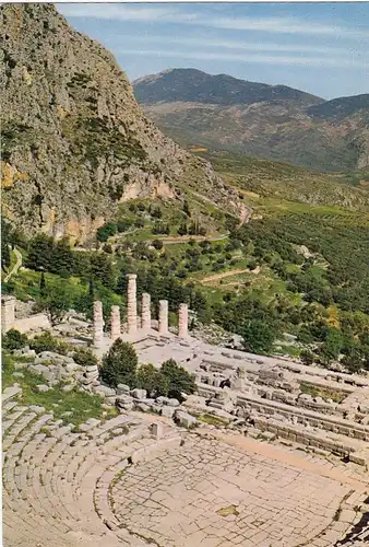Delphi, Theater and Temple of Apollo ngl F4564