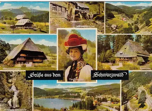 Grüsse aus dem Schwarzwald, Mehrbildkarte glum 1970? F2268