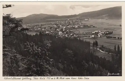 Höhenluftkurort Goldberg, Thür.Wald, vom Hans Kehr-Stein gl1940 F3596