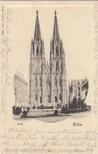 Köln am Rhein, Dom gl1902 F2279