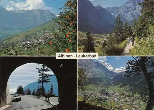 Albinen-Leukerbad, Mehrbildkarte gl1980 F4222