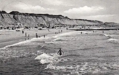 Nordseebad Wennigstedt auf Sylt, Strand gl1957 F7336