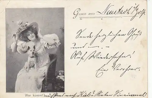 Gruß aus Neustadt/Holstein "Wer kommt?" gl1898 F8085