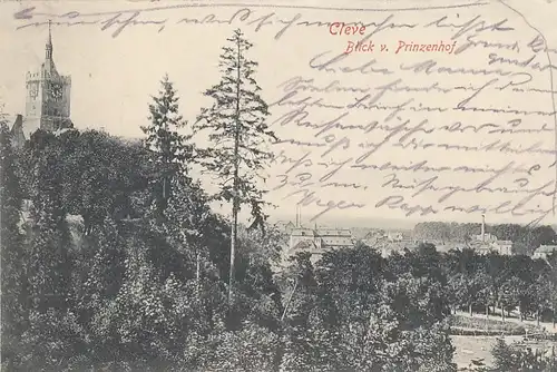 Cleve, Blick vom Prinzenhof gl1900 F1883