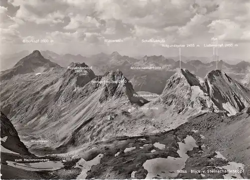 Heilbronner Weg, Allgäuer Alpen, Blick vom Steinschartenkopf ngl F2317