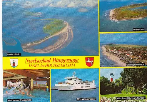 Nordseeheilbad Wangerooge, Mehrbildkarte gl1988 F3707