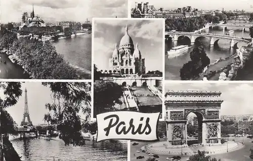 Paris, Mehrbildkarte gl F3717