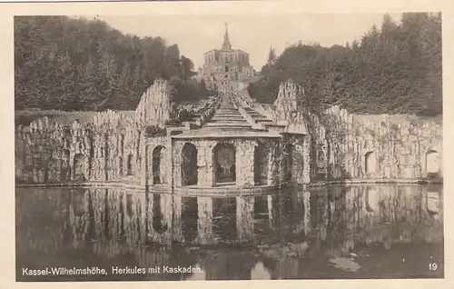 Kassel, Wilhelmshöhe, Herkules mit Kaskaden ngl F3656