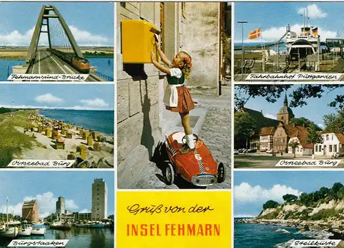 Insel Fehmarn, Mehrbildkarte ngl F8168