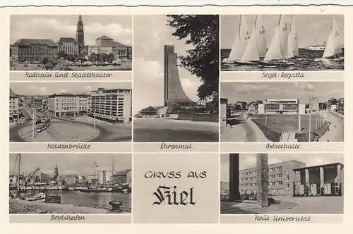 Kiel, Mehrbildkarte ngl F7463