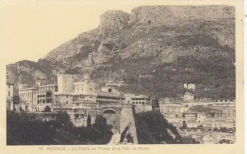 Monaco, Le Palais du Prince et la Téte de Chien ngl F4737