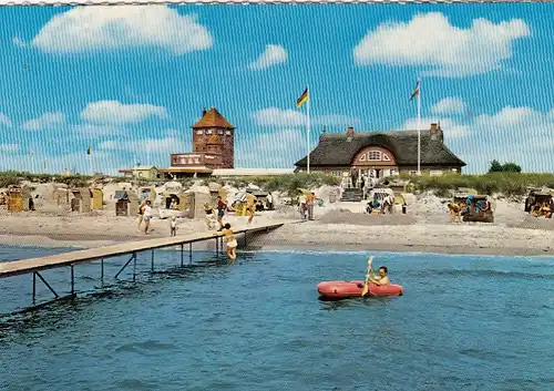 Ostseebad Burg auf Insel Fehmarn, Strandleben ngl F8191
