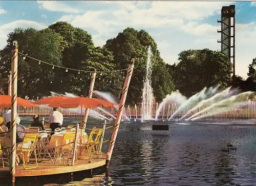 Hamburg, Intern.Gartenbau-Ausstellung 1963, Große Wasserspiele ngl F5551
