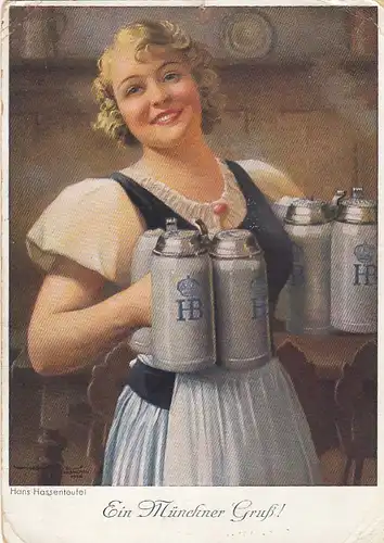 Ein Münchner Gruß - Hofbräu gl1908? F4748