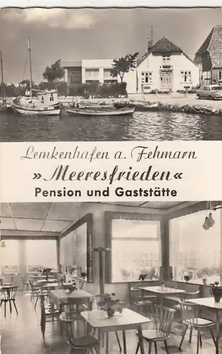 Lemkenhafen a.Fehmarn, Pension und Gaststätte "Meeresfrieden" ngl F8209