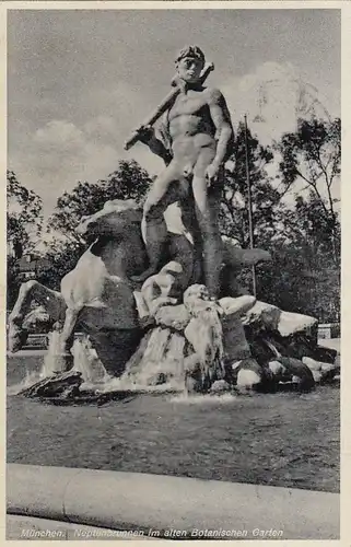 München, Neptun-Brunnen im alten Botanischen Garten gl1938 F4757