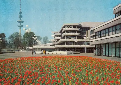 Hamburg, IGA 1973, Int.Gartenbau-Ausst., Congress Centrum mit Fernsehturm ngl F5579