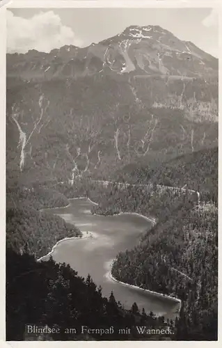 Blindsee am Fernpaß, Tirol, mit Wanneck gl1941 F3803