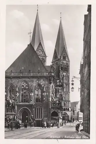 Bremen, Rathaus und Dom gl1956 F8233
