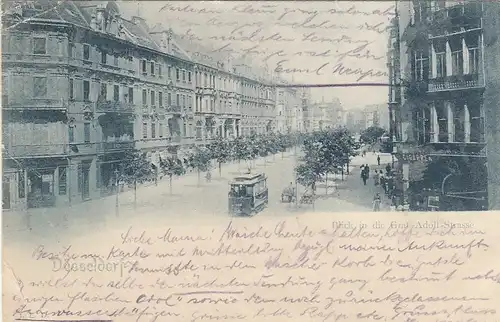 Düsseldorf, Blick in die Graf Adolf Strasse gl1902 F2005