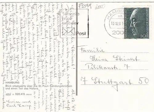 Hamburg, St.Pauli Landungsbrücken und Hafen gl1981 F5589