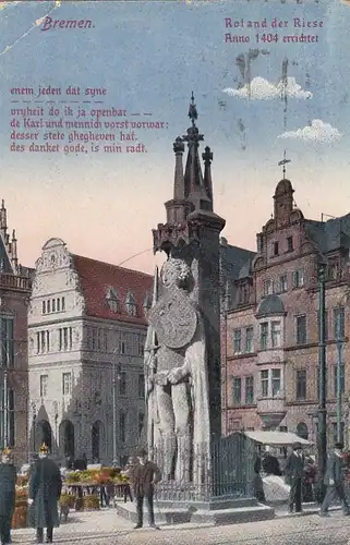 Bremen, Roland der Riese gl1922 F8243