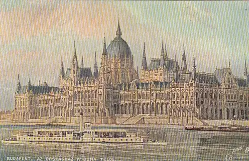 Budapest, Országház a Duna Felöl ngl F4800