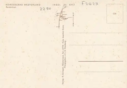 Nordseebad Westerland/Sylt, Kurzentrum, Luftbild ngl F3823