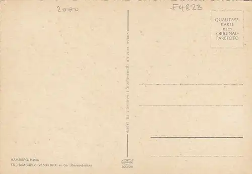 Hamburg, TS Hamburg an der Überseebrücke ngl F4823