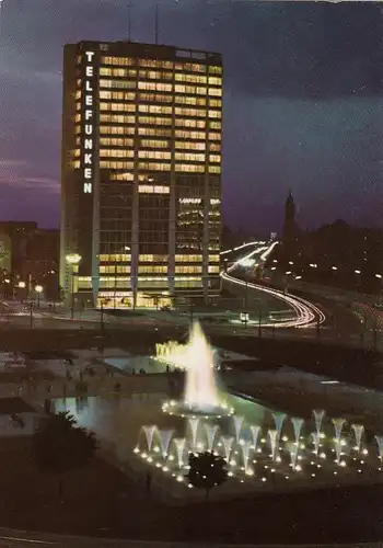 Berlin, Ernst Reuter-Platz bei Nacht gl1970 F3842