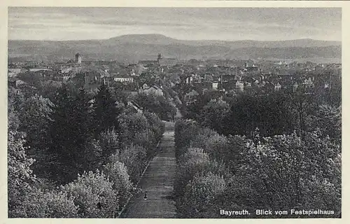 Bayreuth, Blick vom Festspielhaus ngl F2513