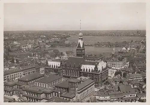 Hamburg, Börse, Rathaus und Alster ngl F5661