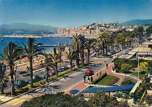 Côte d'Azur, Cannes, Le Croisette et le Suquet gl1976 F4450